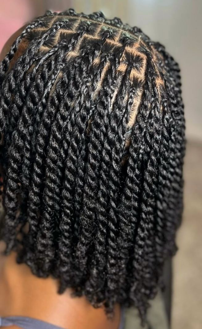 Two-Strand Twists on Natural Hair